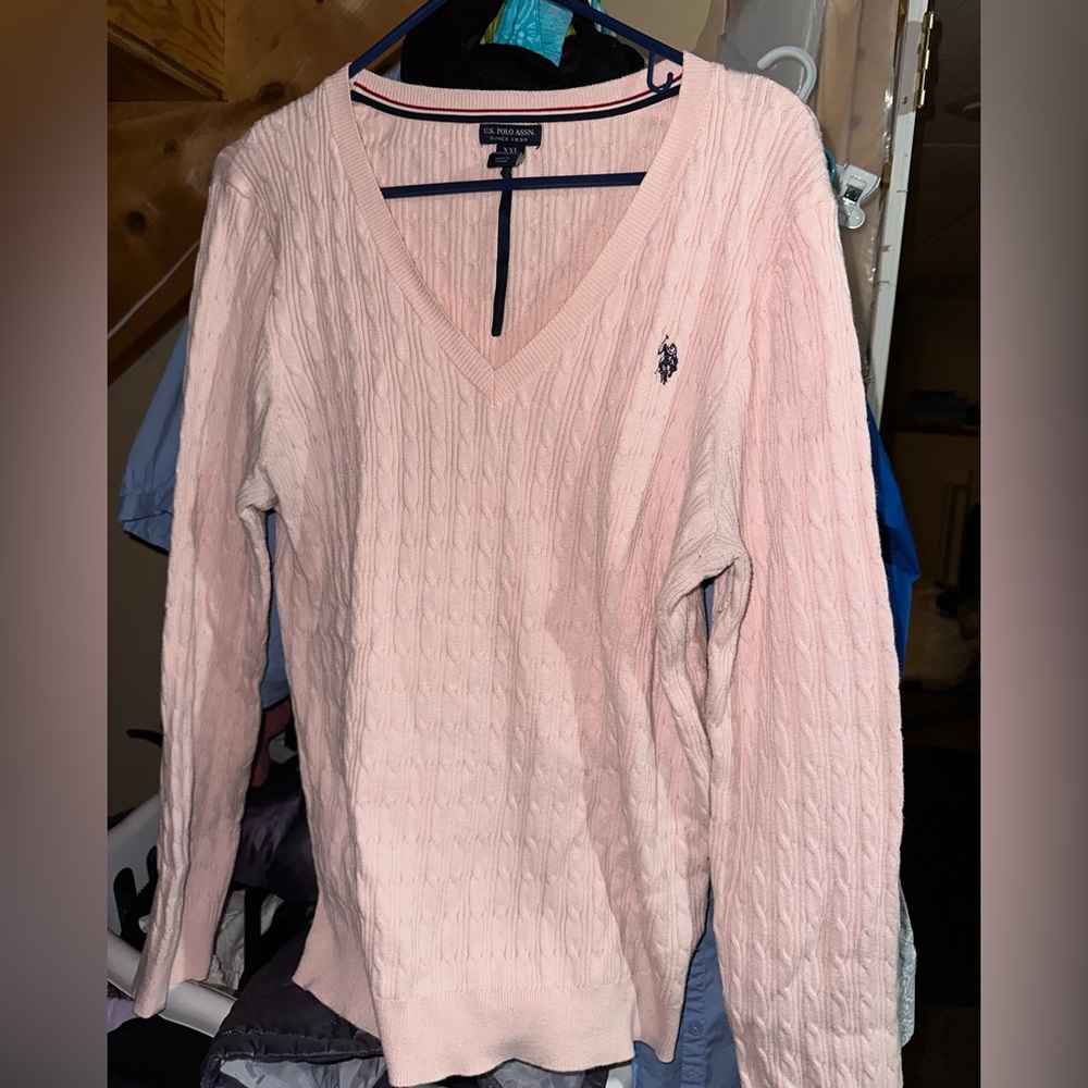 US Polo Assn Pink Sweater